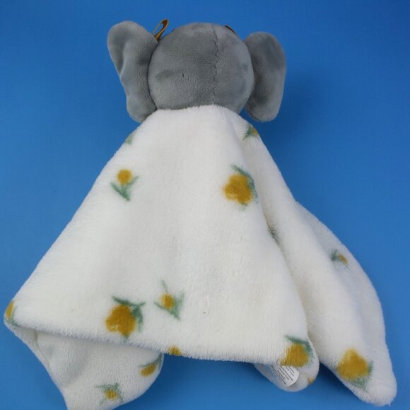 Lila and Jack Baby Lovey 15" Security Blanket Grey Elephant Gold Flowers NWOT - Picture 8 of 8